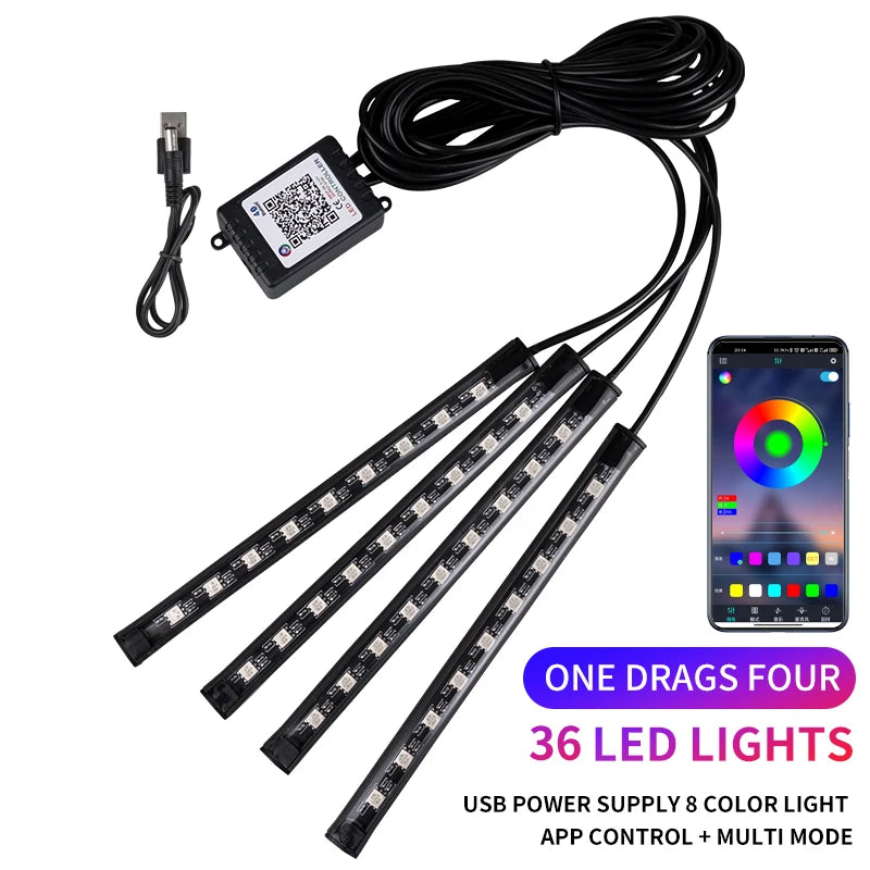 NeonVibe: Iluminación Led Inteligente para el interior de tu Auto