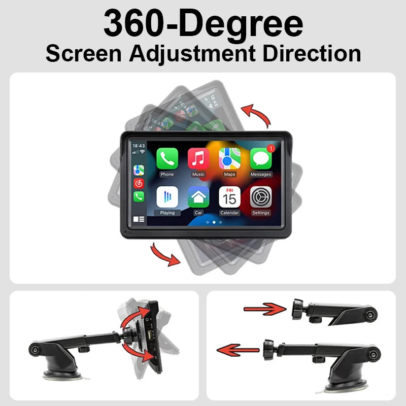 Pantalla Inteligente 7'' Carplay & Android Auto