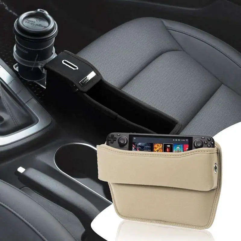 VELOZA Box Organizer / Organizadora de Eco Cuero rigida para asiento