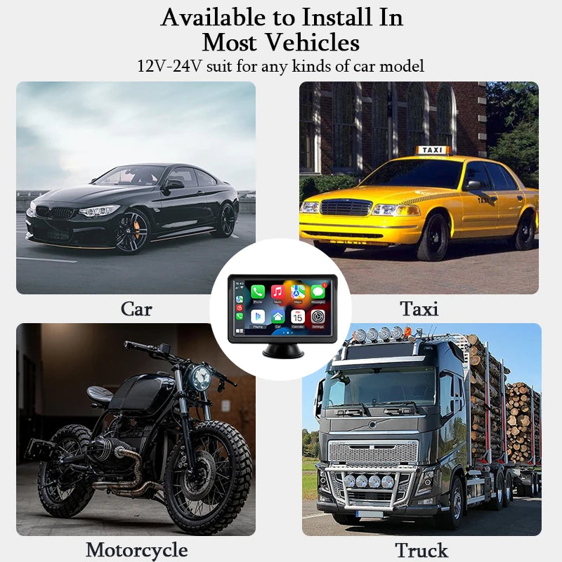 Pantalla Inteligente 7'' Carplay & Android Auto