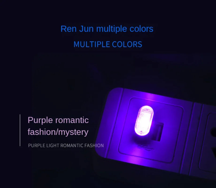 VELOZA Glow USB / Mini Luz LED USB de atmosfera - Iluminación ambiental para autos