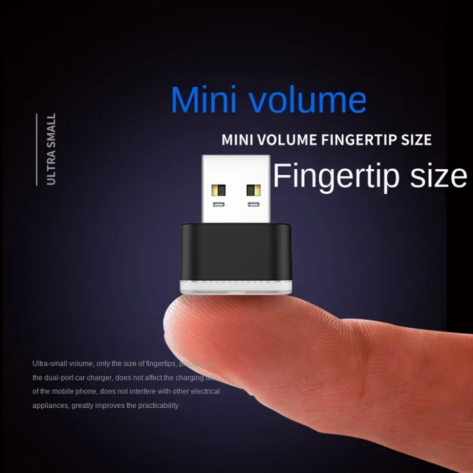 VELOZA Glow USB / Mini Luz LED USB de atmosfera - Iluminación ambiental para autos