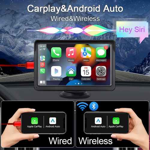 Pantalla Inteligente 7'' Carplay & Android Auto