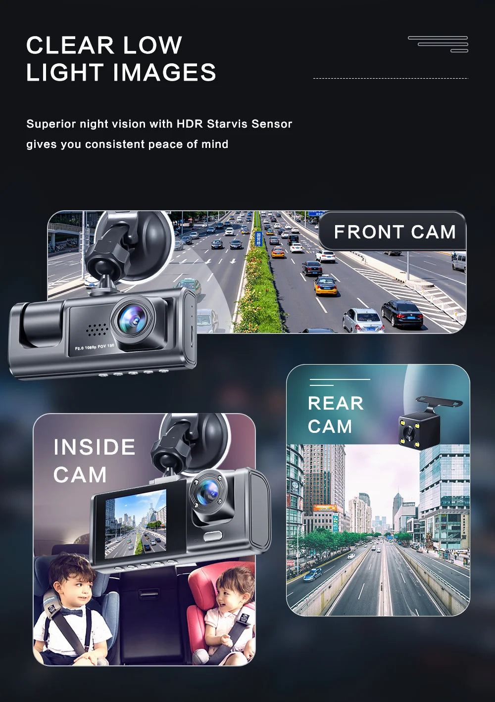 VELOZA CAM PRO / Camara de Seguridad Vehicular 360°