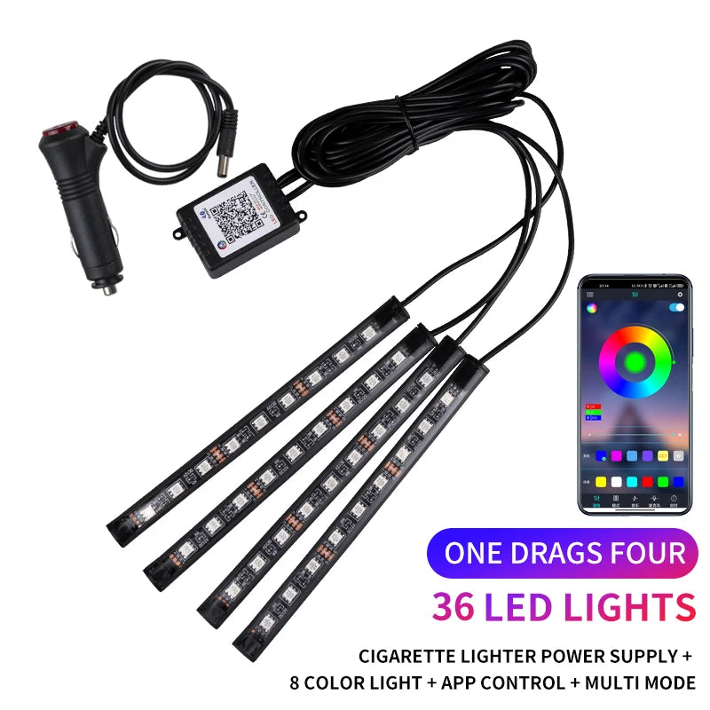 NeonVibe: Iluminación Led Inteligente para el interior de tu Auto