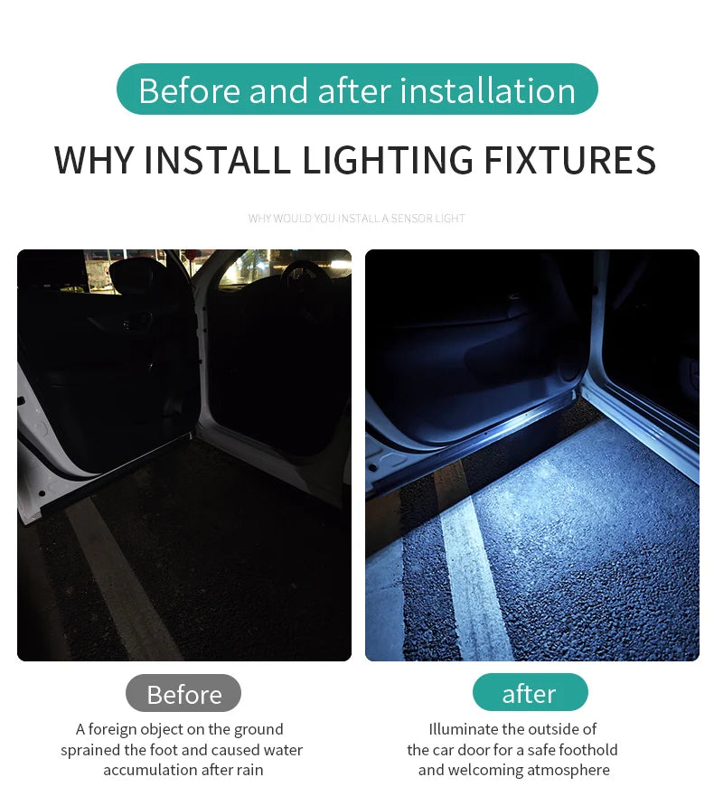 VELOZA Shadow Led / Proyector LED inalámbrico de Bienvenida para puertas (PAR)