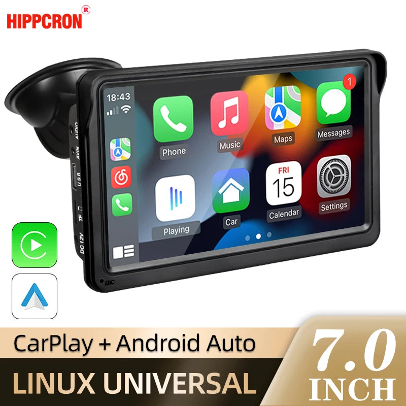 Pantalla Inteligente 7'' Carplay & Android Auto
