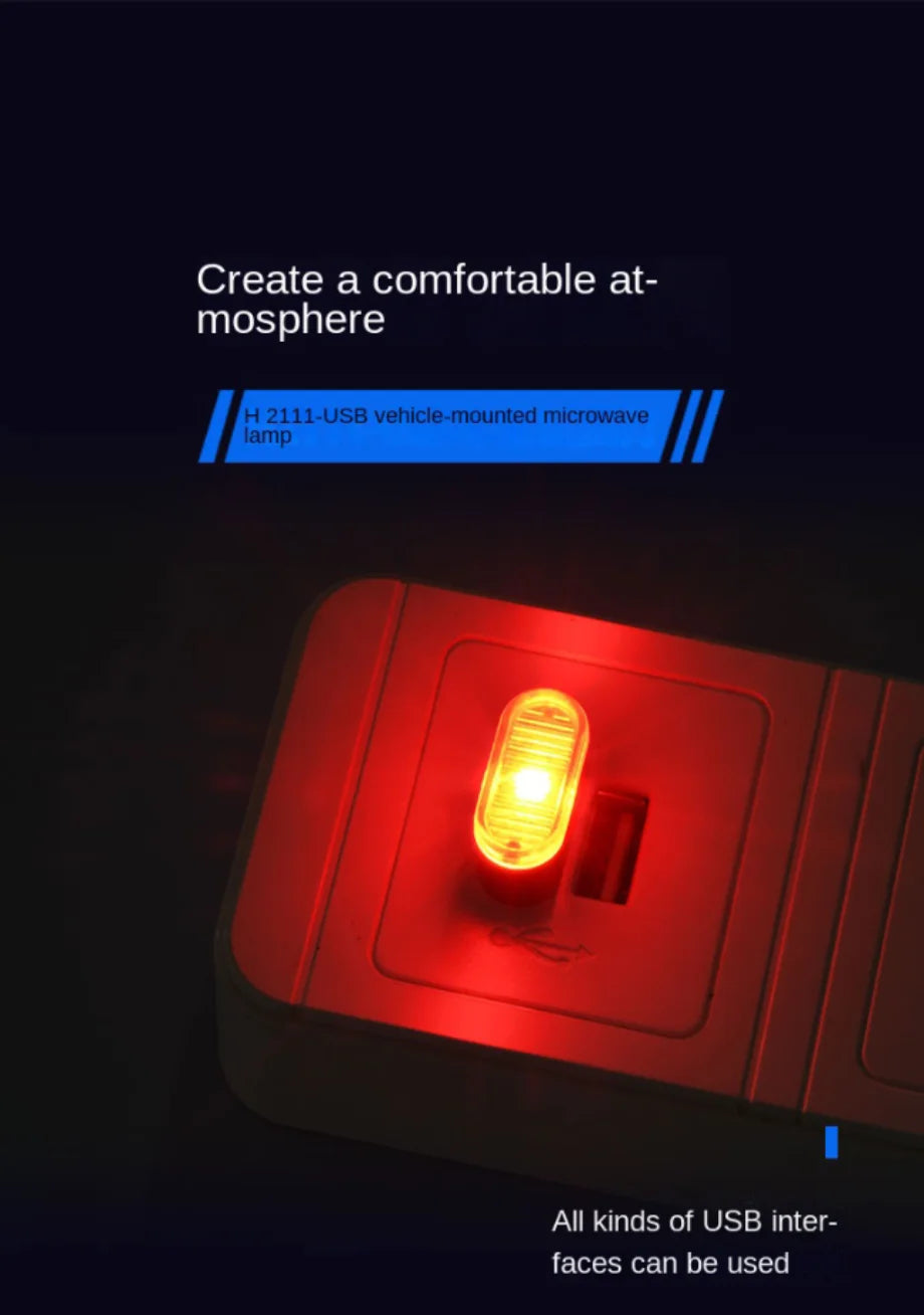 VELOZA Glow USB / Mini Luz LED USB de atmosfera - Iluminación ambiental para autos