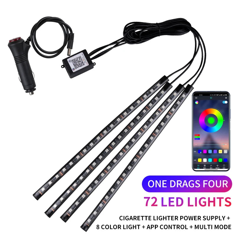 VELOZA NeonVibe / Iluminación Led Inteligente para el interior de tu Auto