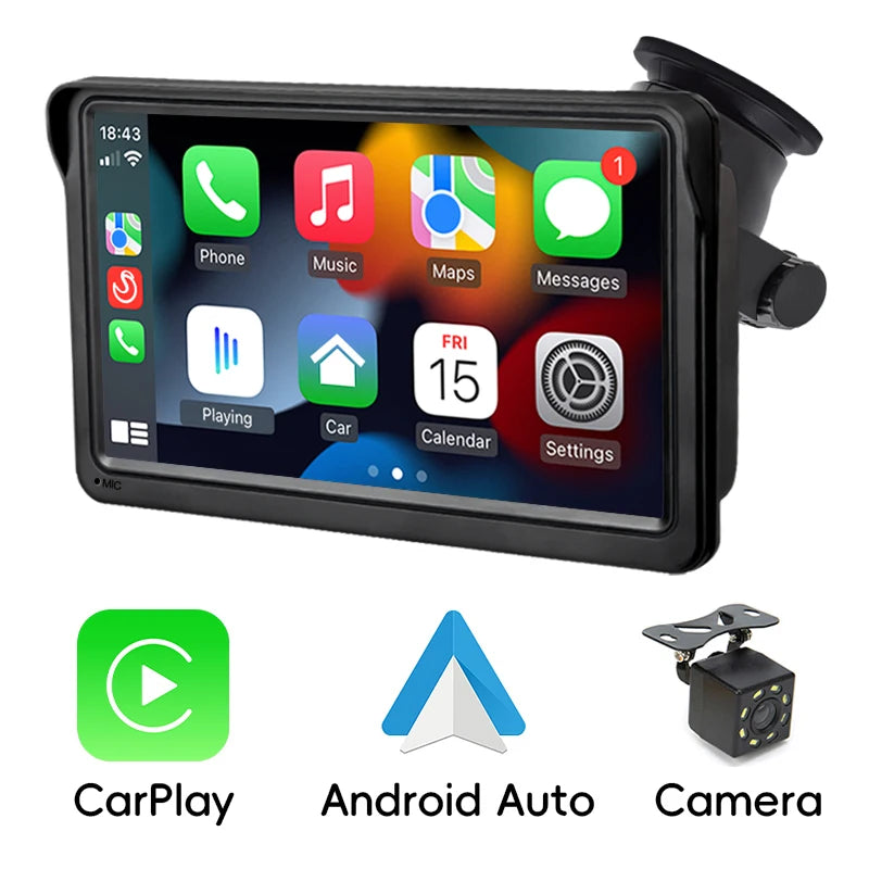 Hippcron Touch Screen Car Radio Wireless Carplay And Wireless Android Auto